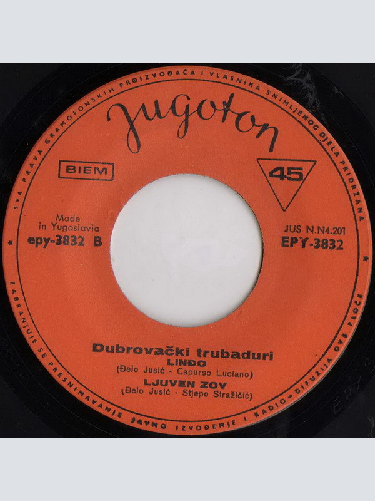Vinyl / Dubrovački Trubaduri - Auto-Stop