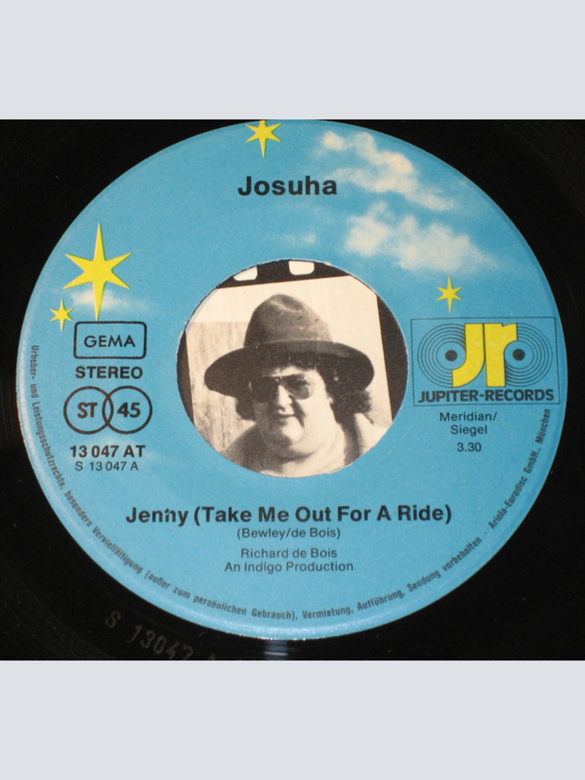 Vinyl / Josuha - Jenny (Take Me Out For A Ride) / Magic Carpet