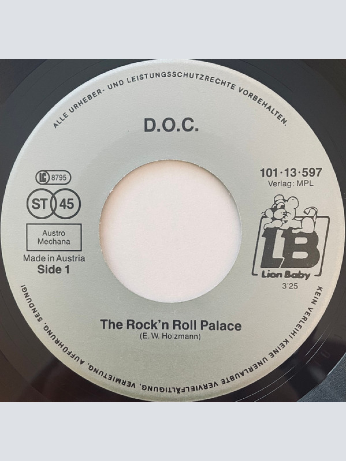 Vinyl / D.O.C. - The Rock'n Roll Palace
