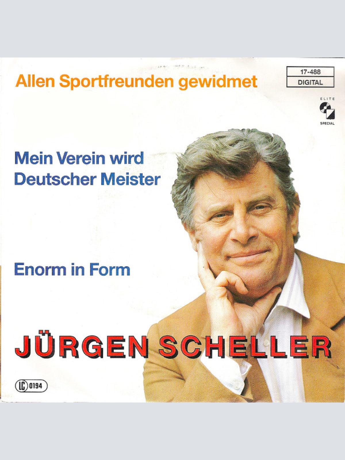 Vinyl / Jürgen Scheller - Mein Verein Wird Deutscher Meister