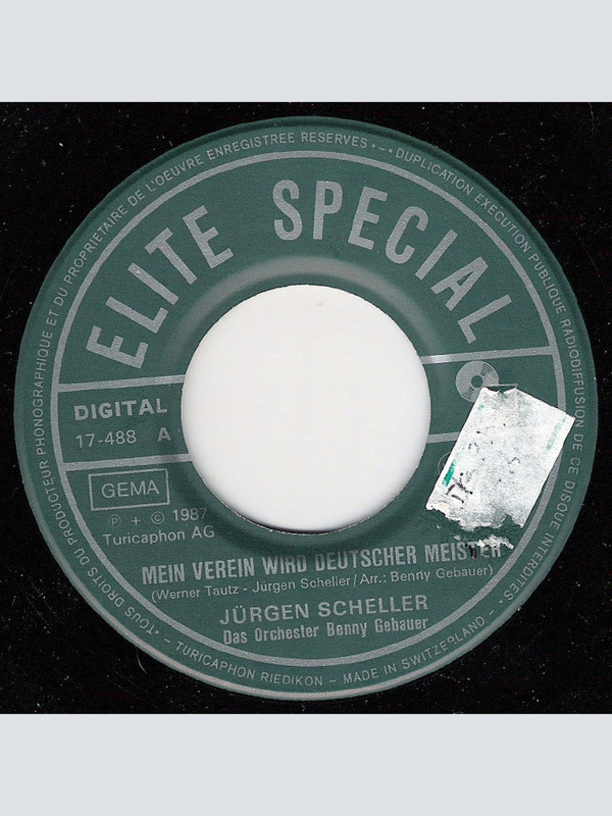 Vinyl / Jürgen Scheller - Mein Verein Wird Deutscher Meister