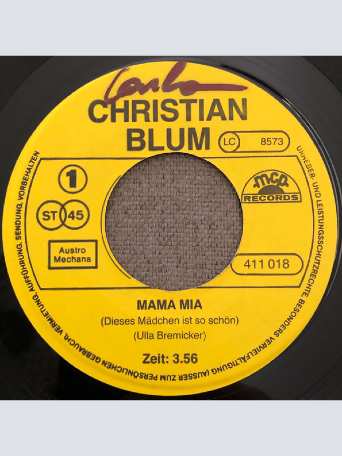 Vinyl / Christian Blum - Mama Mia