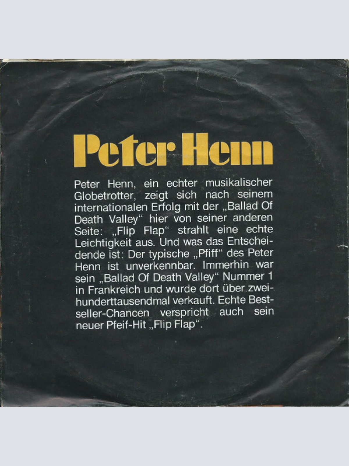 Vinyl / Peter Henn - Flip Flap