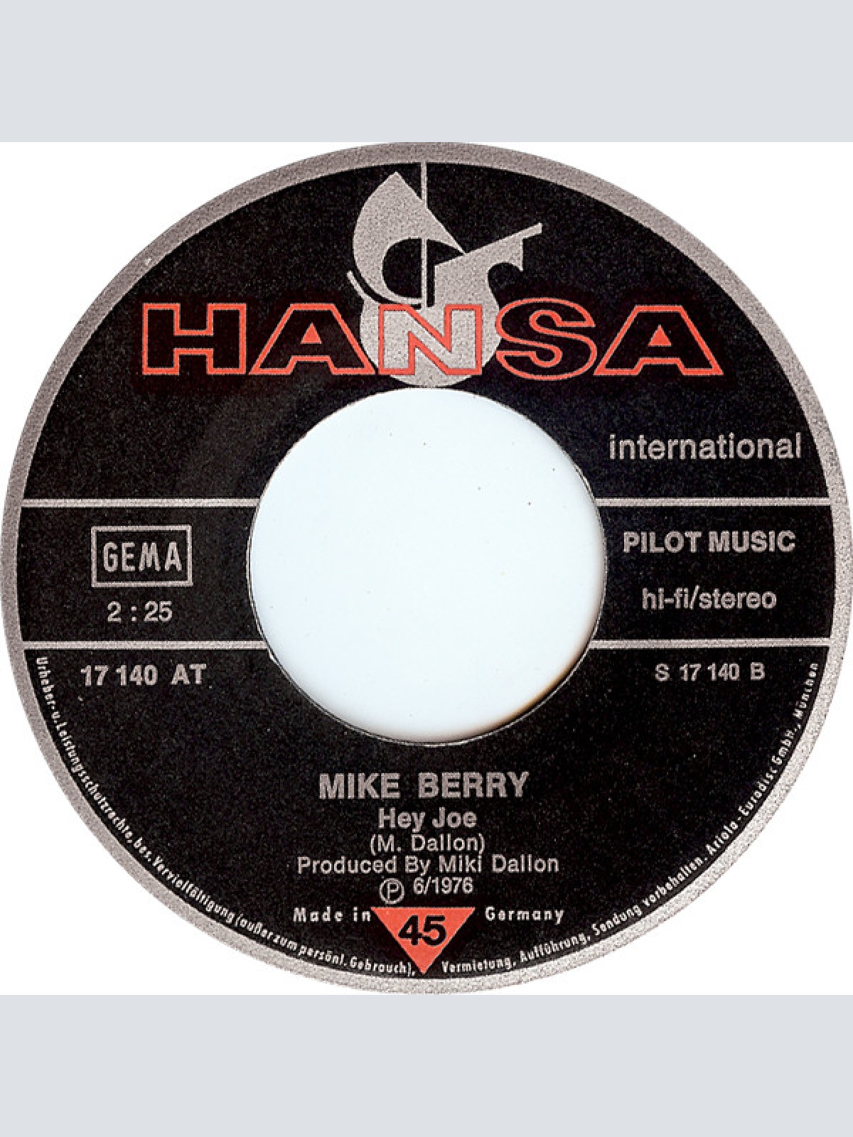 Vinyl / Mike Berry - Take A Heart