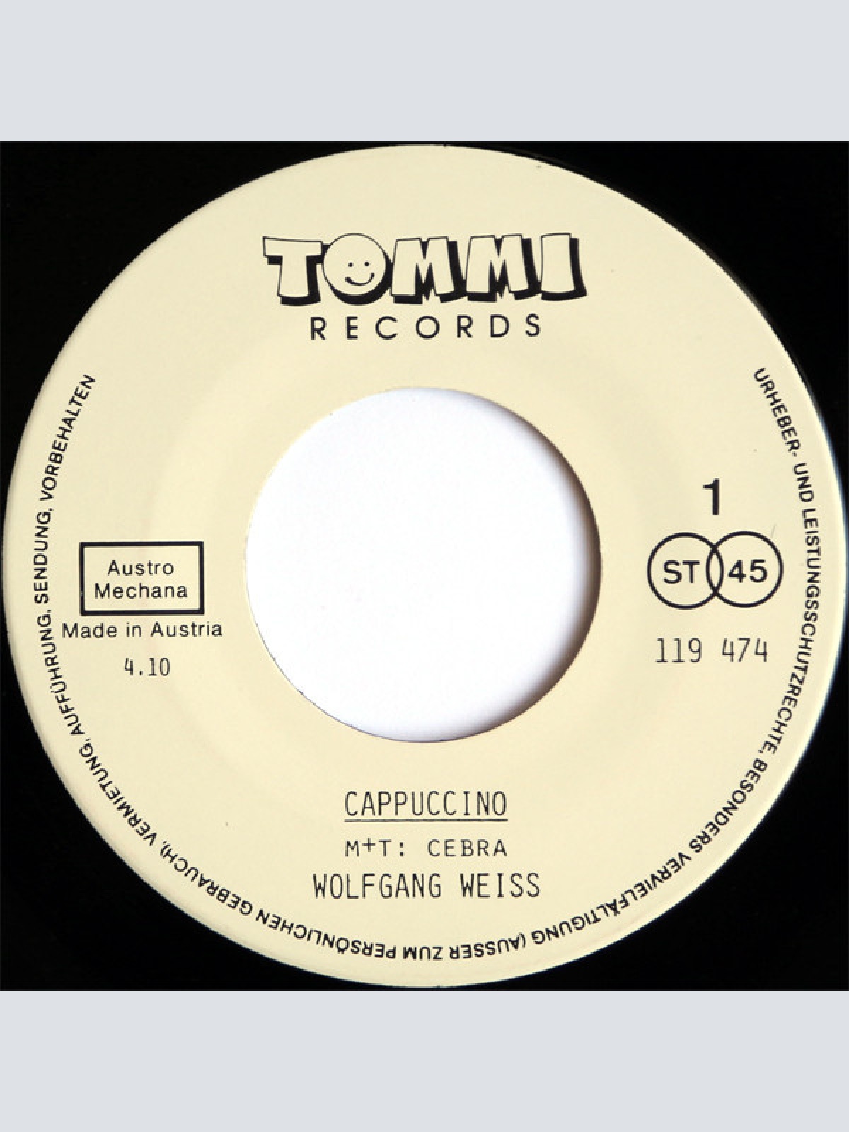 Vinyl / Wolfgang Weiss (3) - Cappuccino