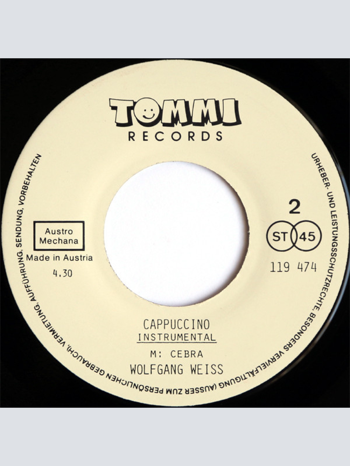 Vinyl / Wolfgang Weiss (3) - Cappuccino