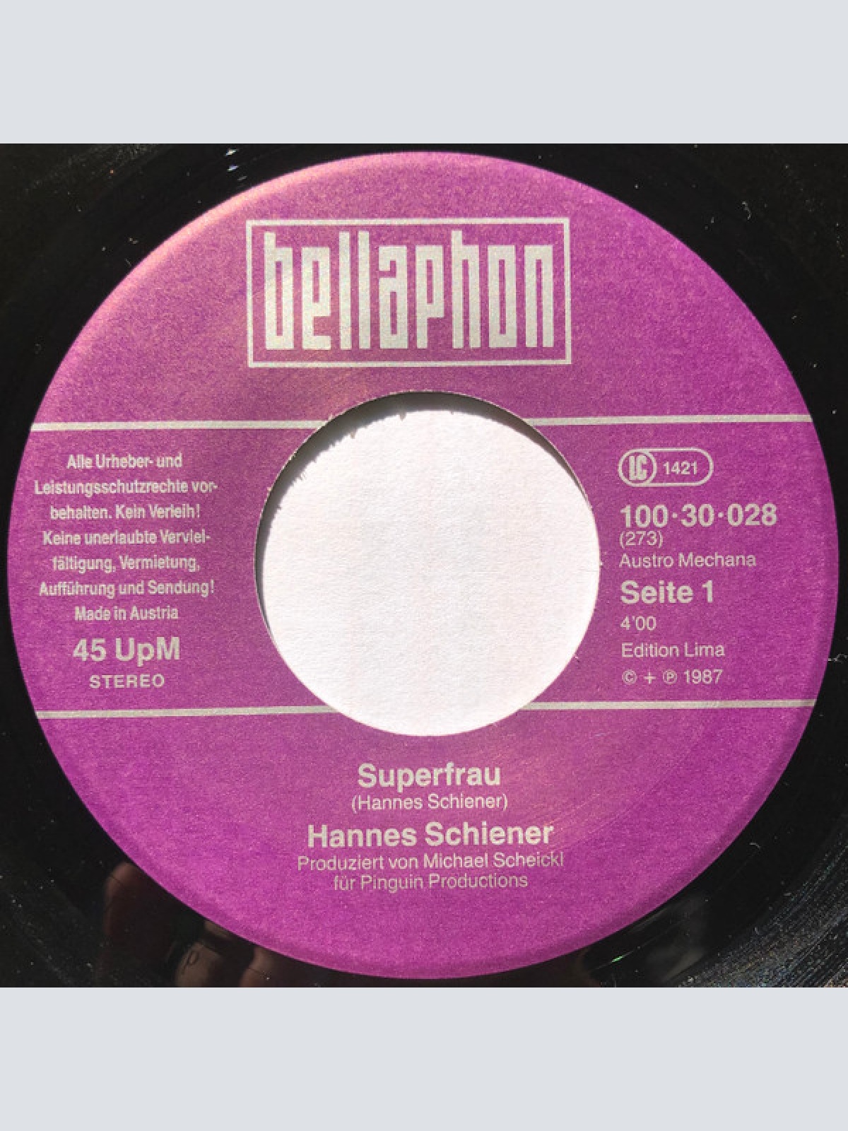 Vinyl / Hannes Schiener - Superfrau