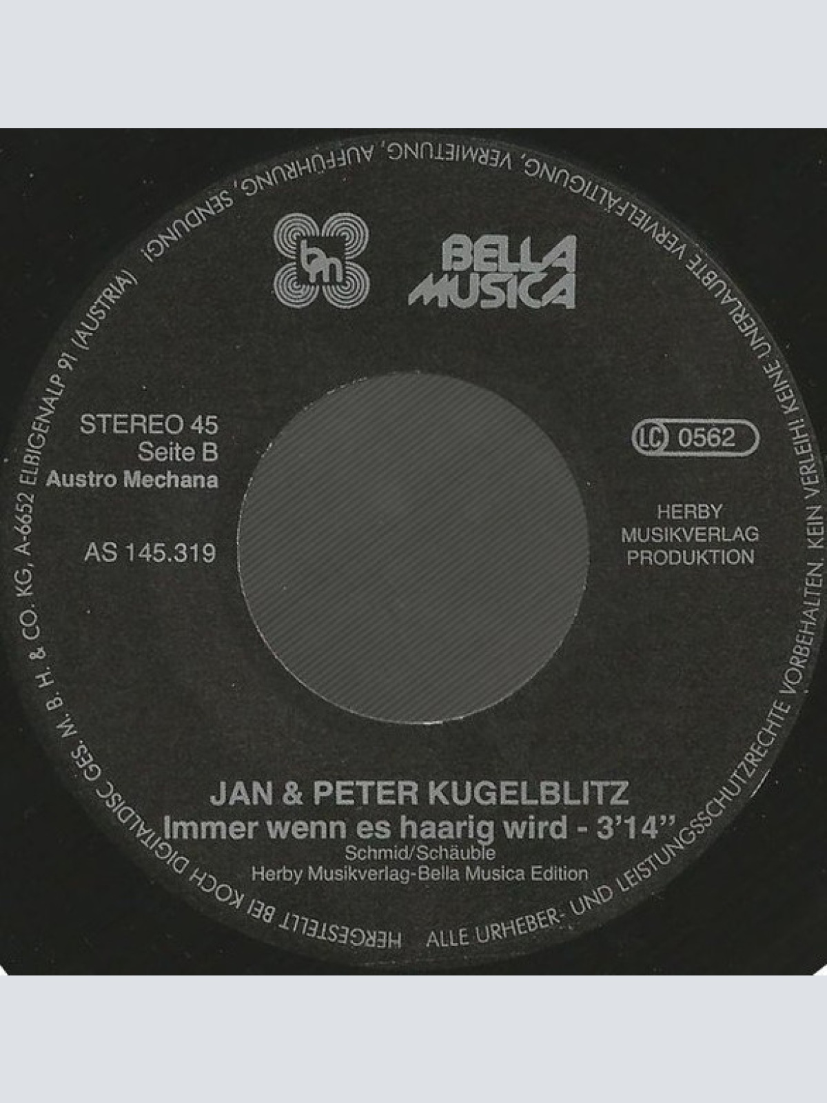 Vinyl / Jan + Peter Kugelblitz - Ratzekahle Glatze