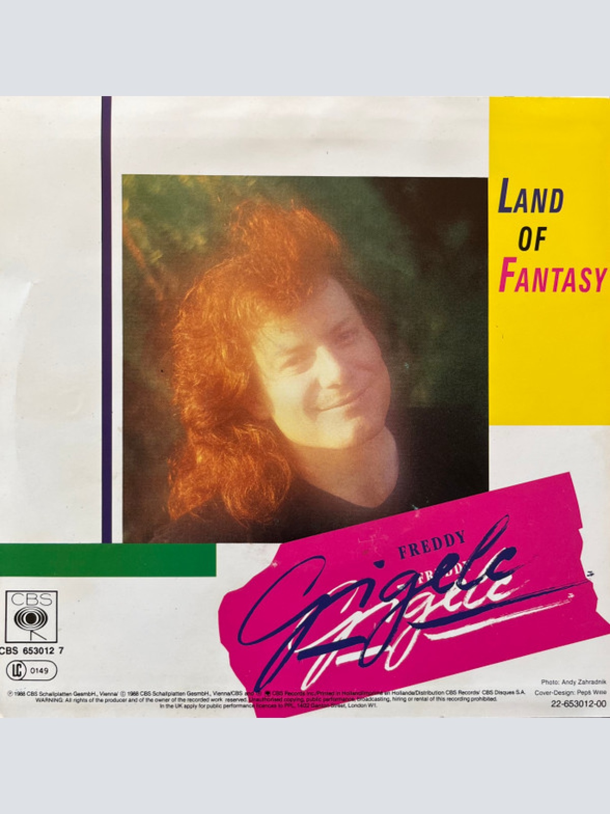 Vinyl / Freddy Gigele - Land Of Fantasy