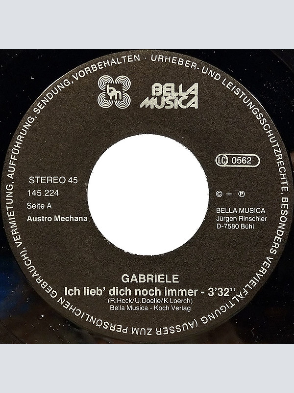 Vinyl / Gabriele (21) - Ich Lieb' Dich Noch Immer