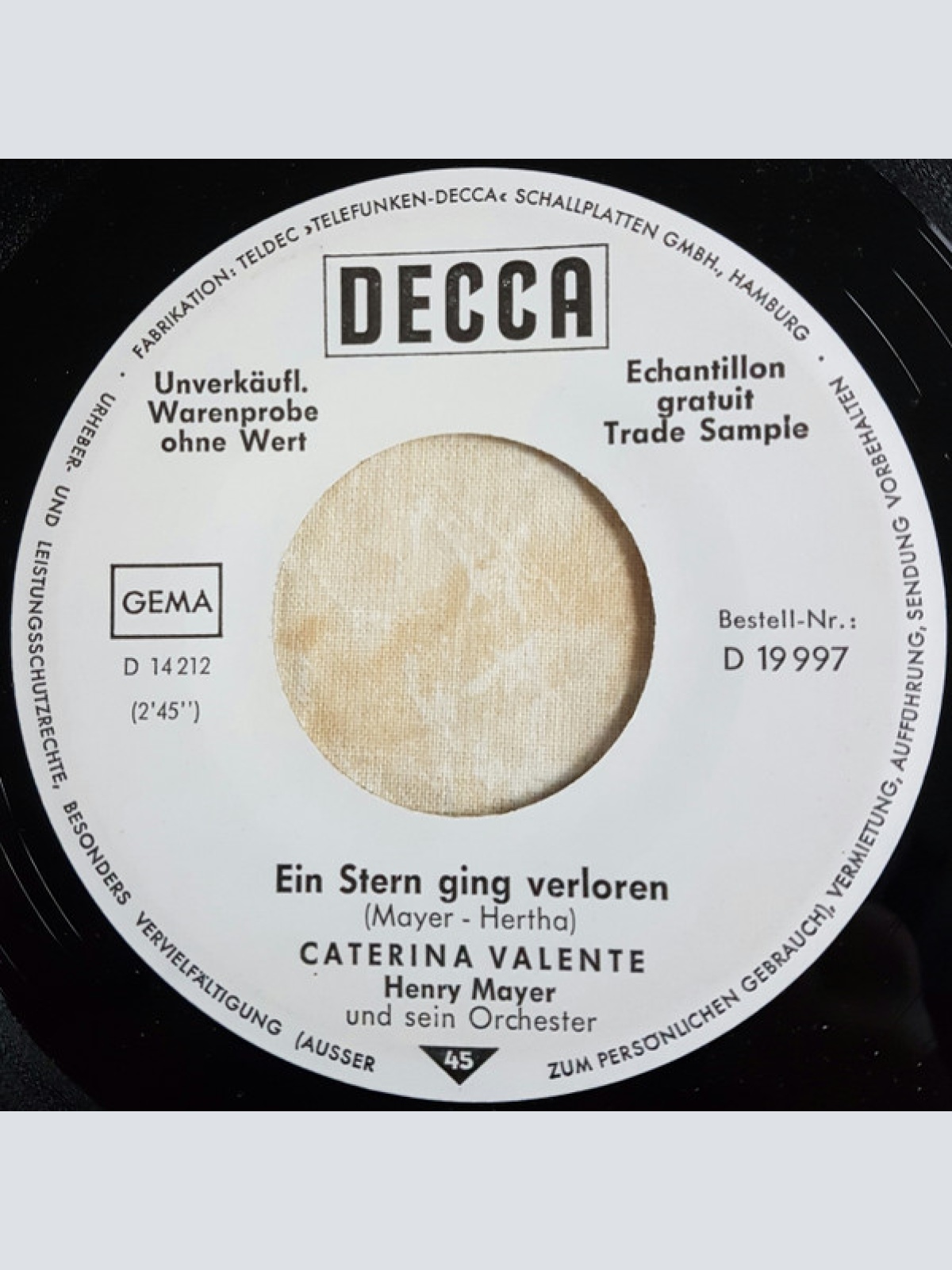 Vinyl / Caterina Valente - Vieni, Vieni