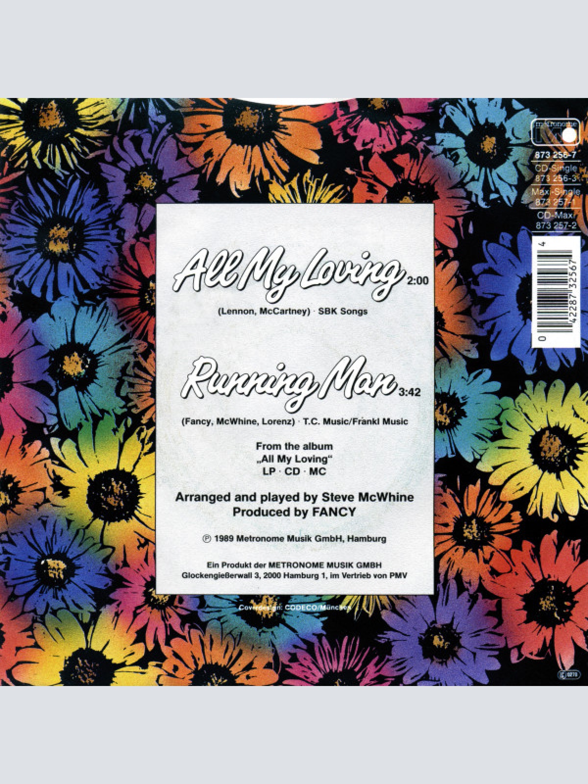 Vinyl / Fancy - All My Loving / Running Man