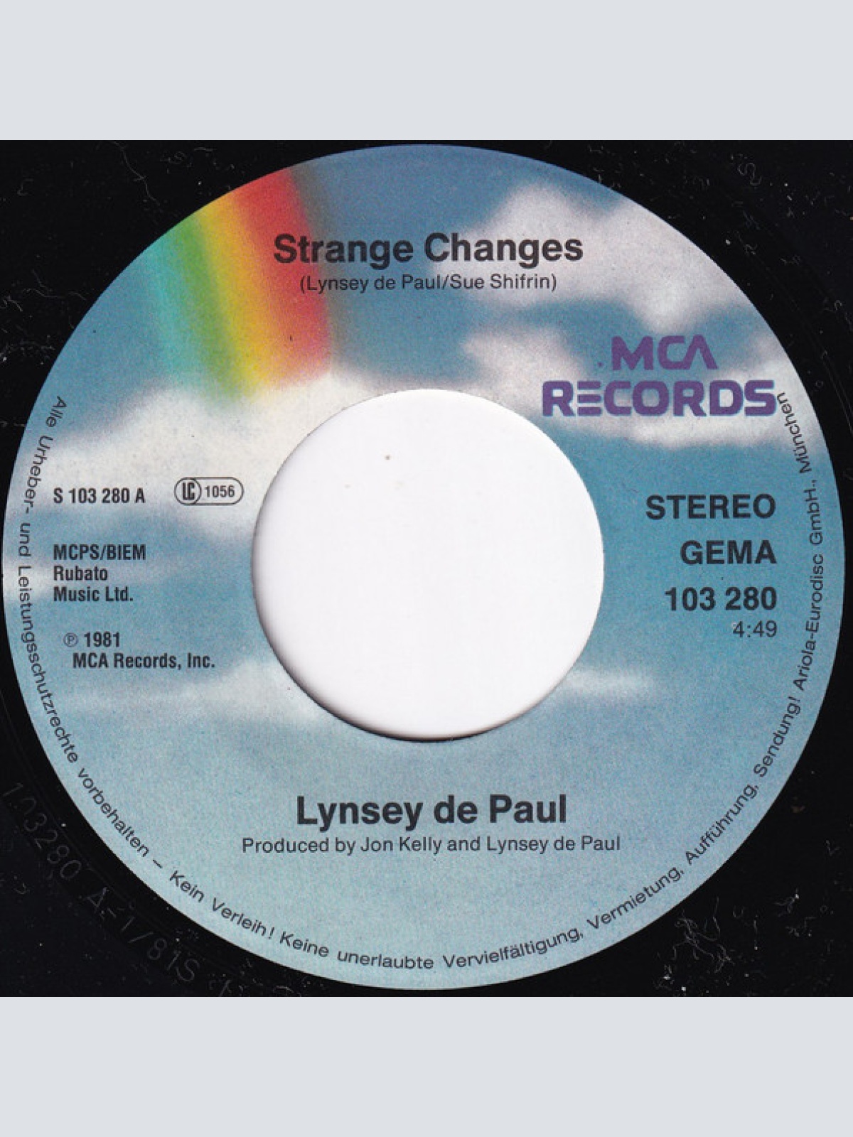 Vinyl / Lynsey De Paul - Strange Changes