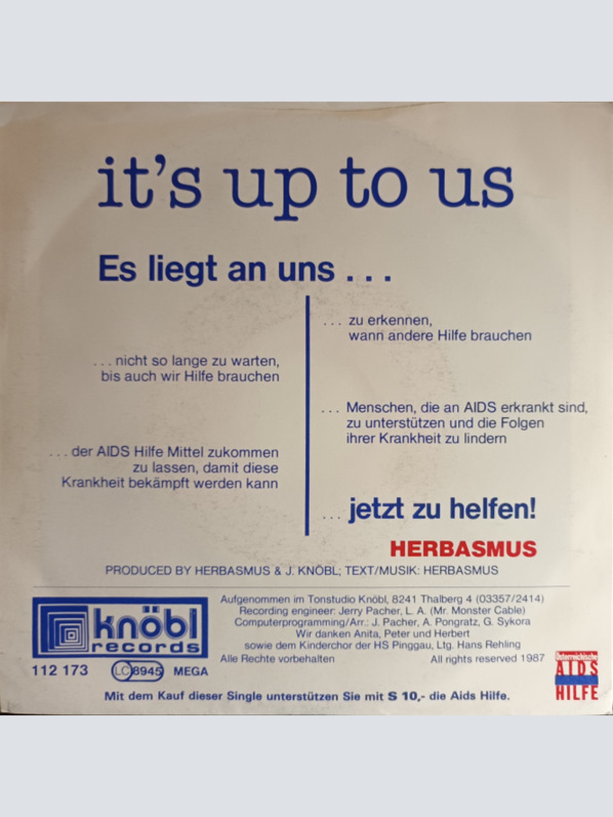 Vinyl / Herbasmus - It's Up To Us