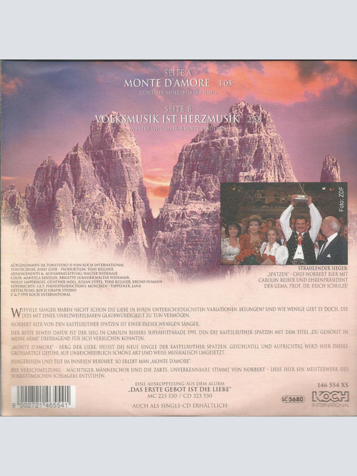 Vinyl / Kastelruther Spatzen - Monte D'Amore