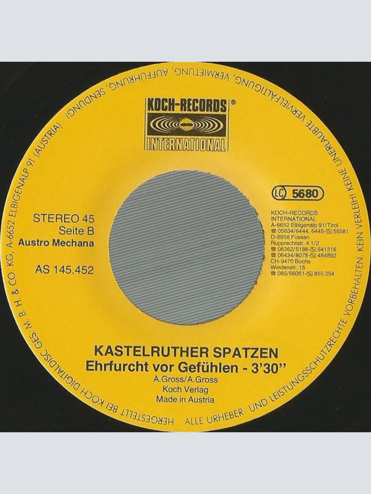Vinyl / Kastelruther Spatzen - Streit Oder Frieden