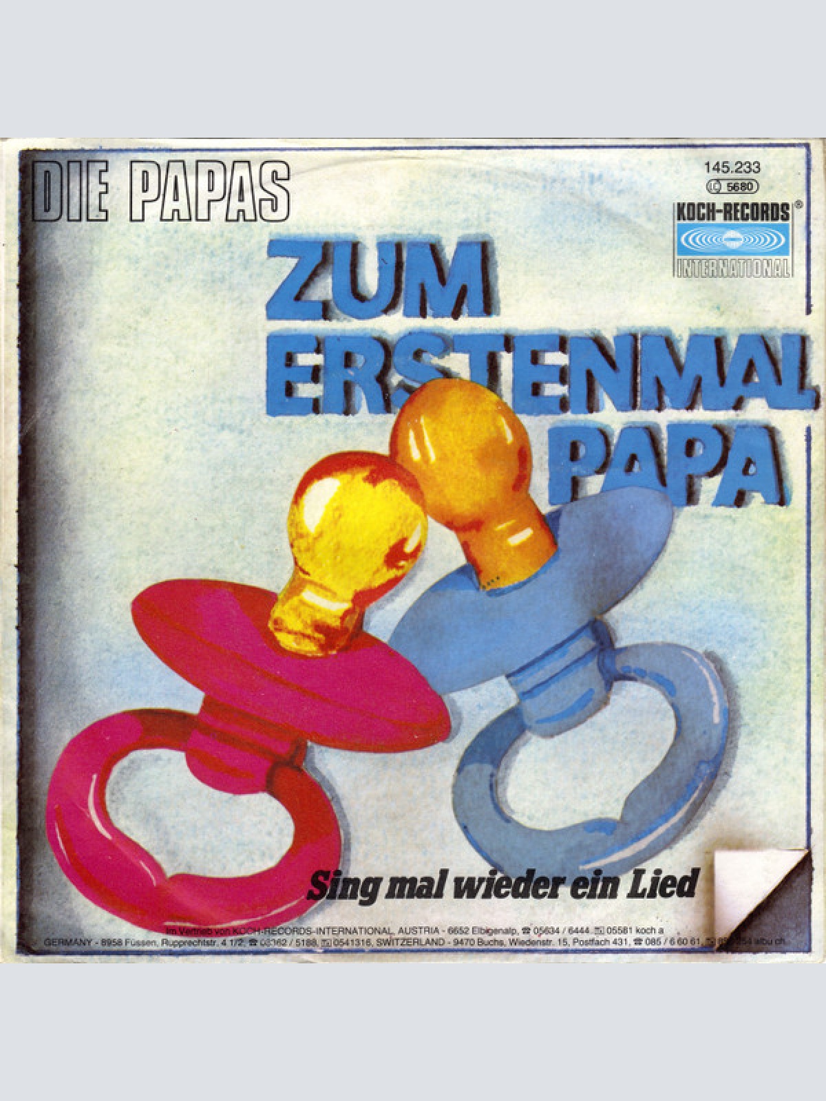 Vinyl / Die Papas - Zum Erstenmal Papa