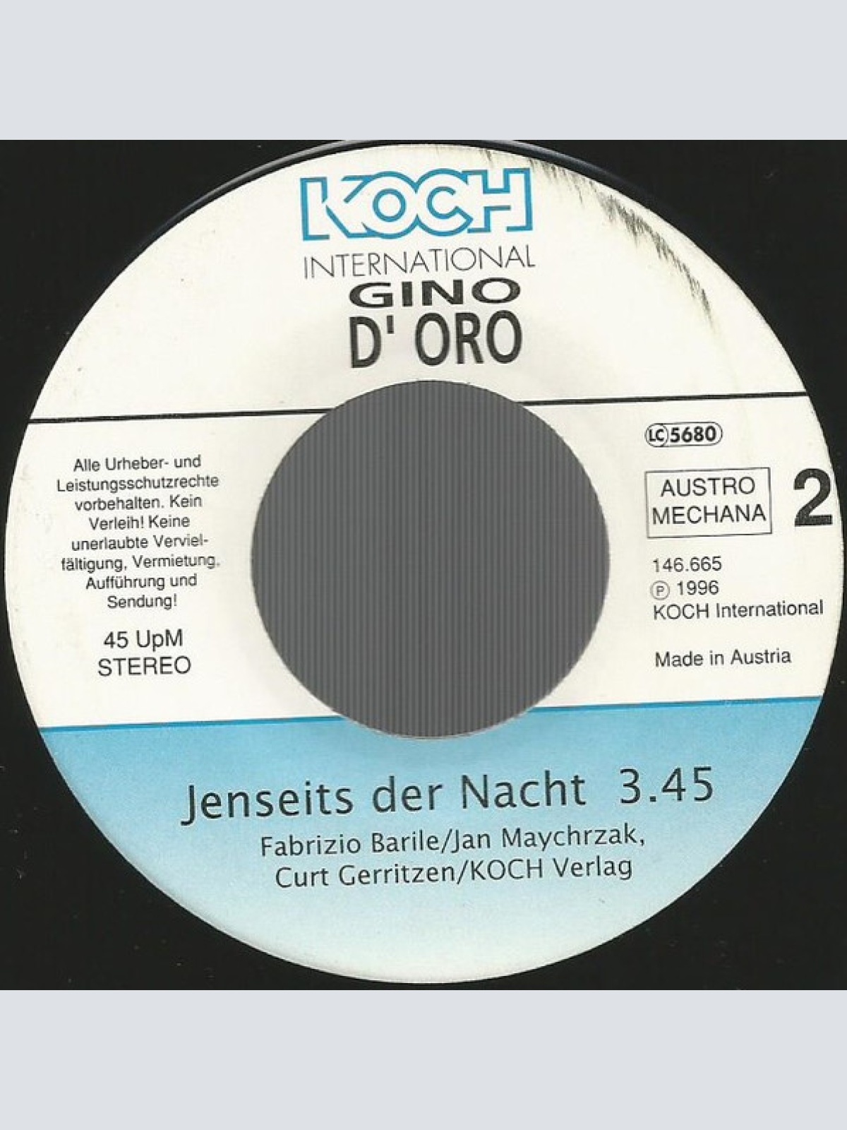 Vinyl / Gino D'Oro - Zurück Zu Dir