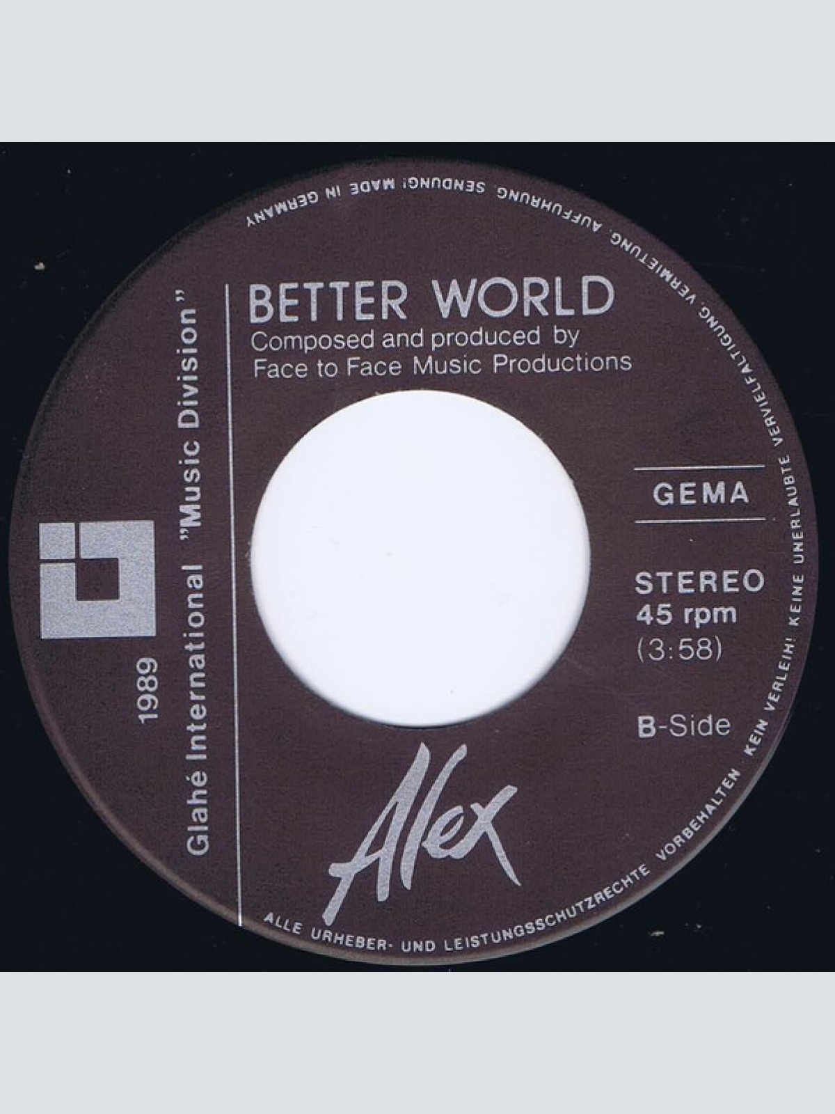 Vinyl / Alex (591) - Face To Face