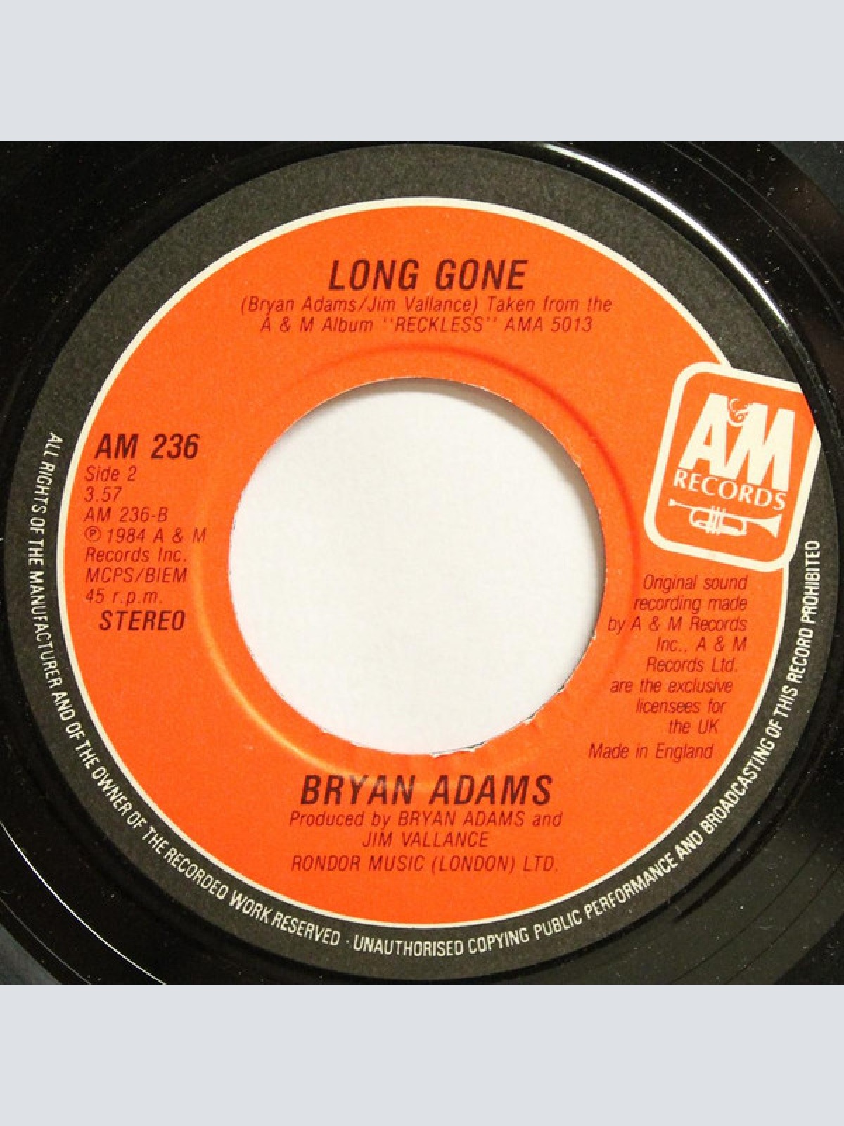 Vinyl / Bryan Adams - Somebody