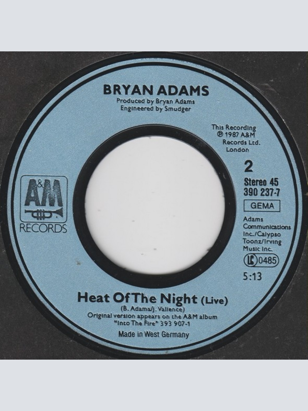 Vinyl / Bryan Adams - Victim Of Love