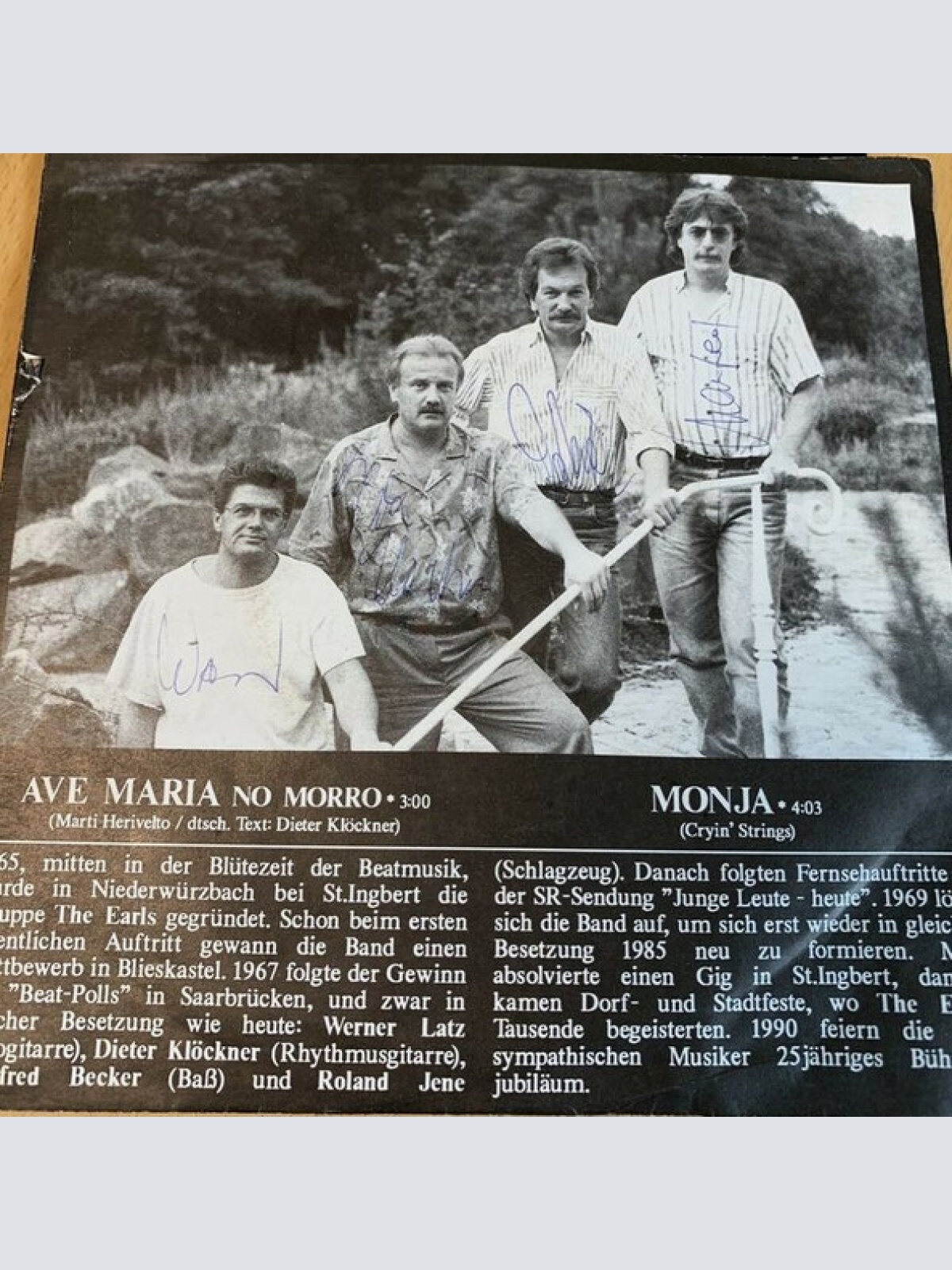 Vinyl / The Earls (6) - Ave Maria No Morro / Monja