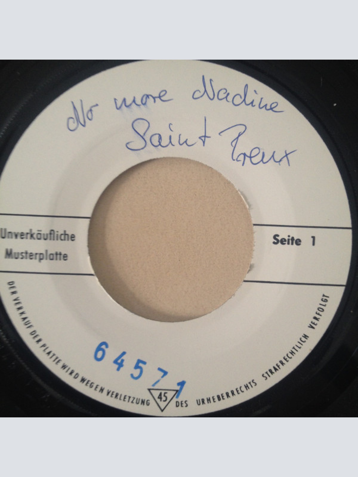 Vinyl / Saint Preux* - No More Nadine