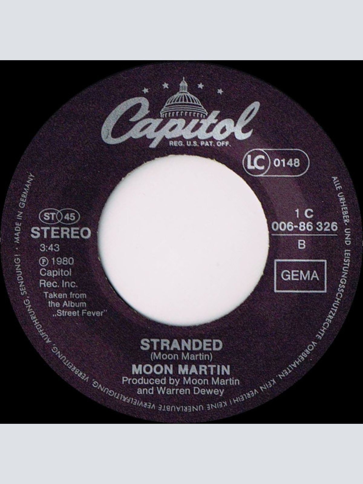 Vinyl / Moon Martin - Bad News