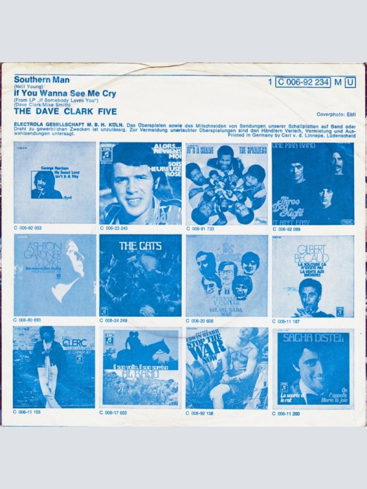 Vinyl / The Dave Clark Five - Southern Man