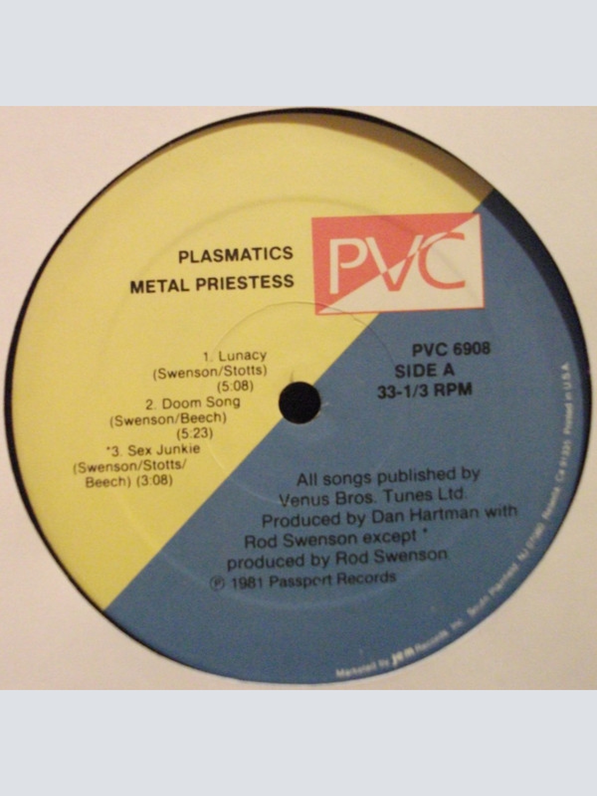 Vinyl / Plasmatics (2) - Metal Priestess