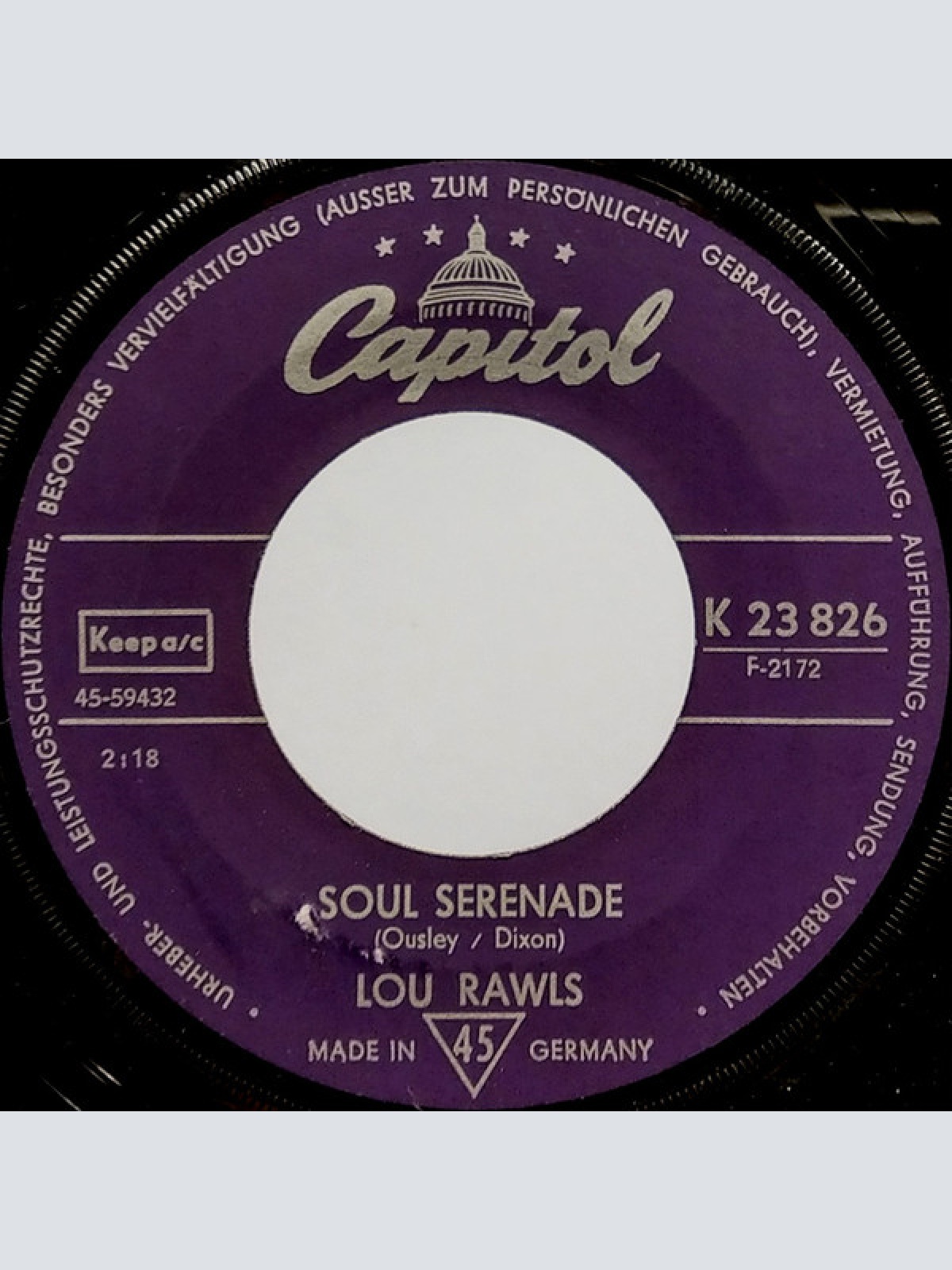 Vinyl / Lou Rawls - You're Good For Me / Soul Serenade
