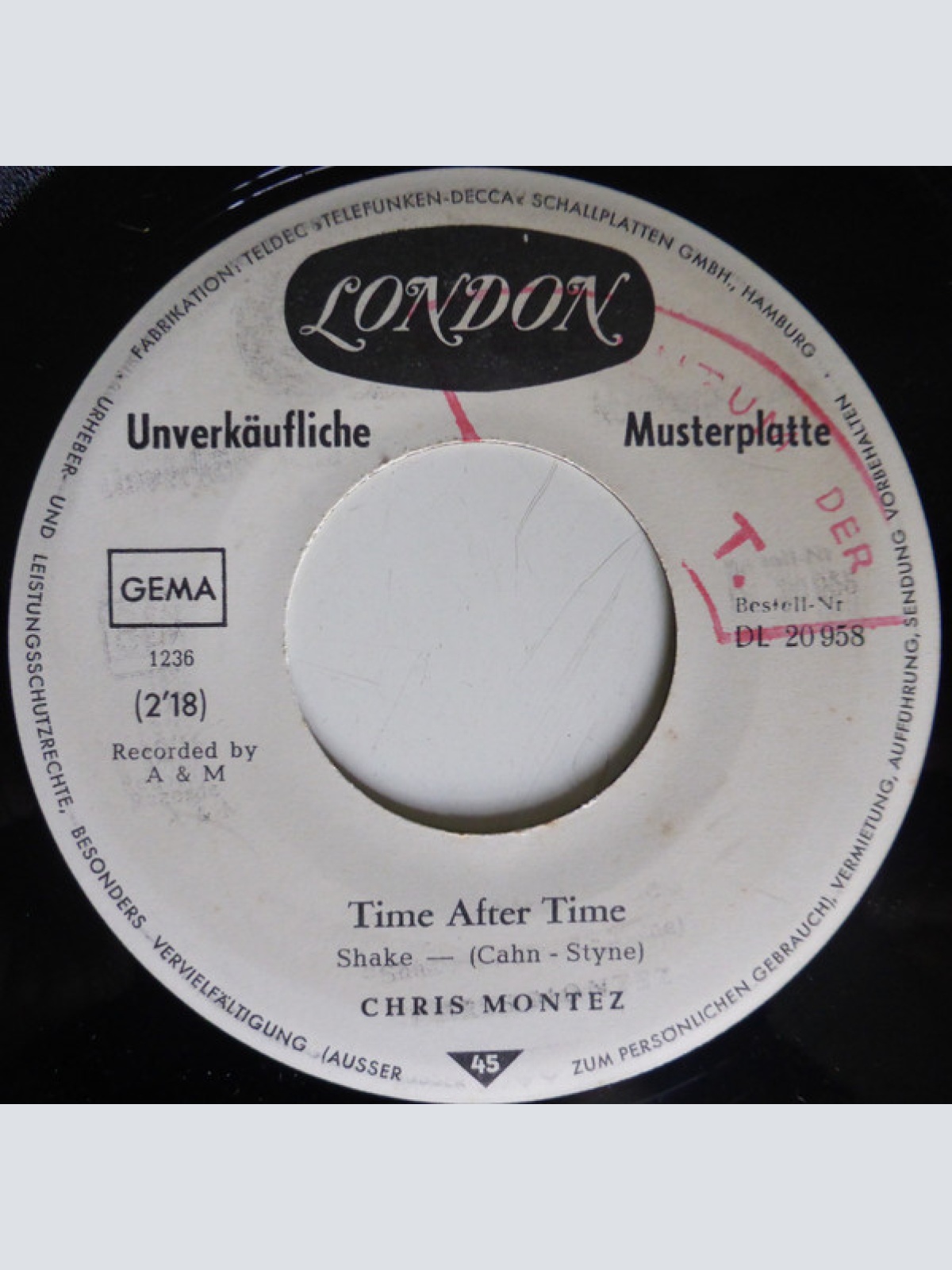 Vinyl / Chris Montez - Time After Time
