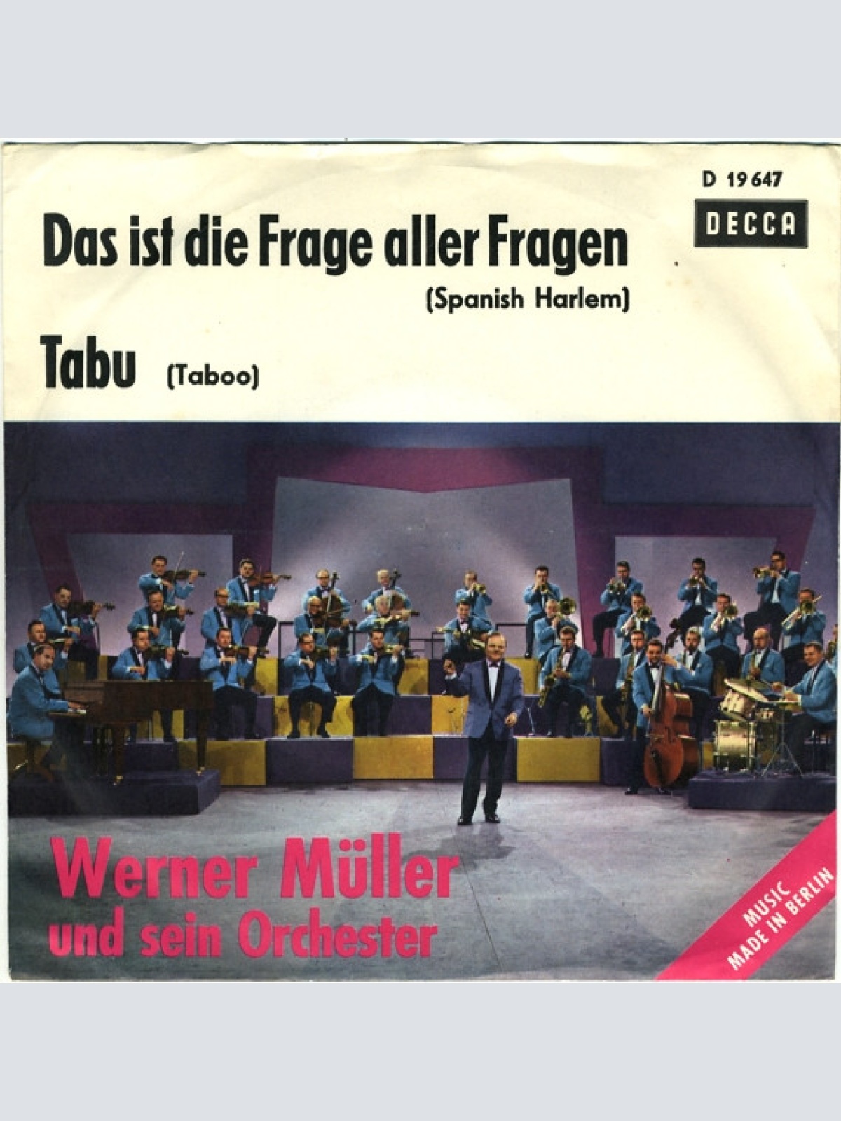 Vinyl / Werner Müller Und Sein Orchester - Tabu / Das Ist Die Frage Aller Fragen