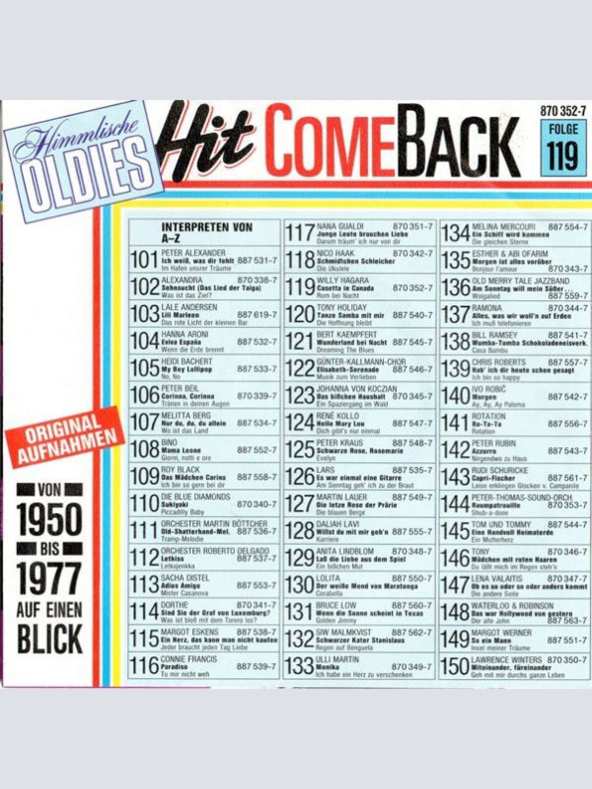 Vinyl / Willy Hagara - Casetta In Canada