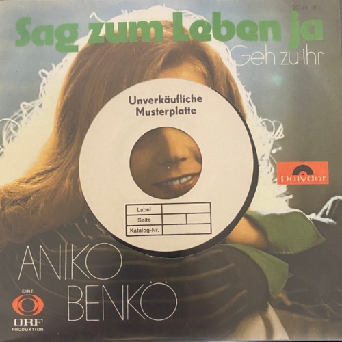 Vinyl / Aniko Benkö - Sag Zum Leben Ja