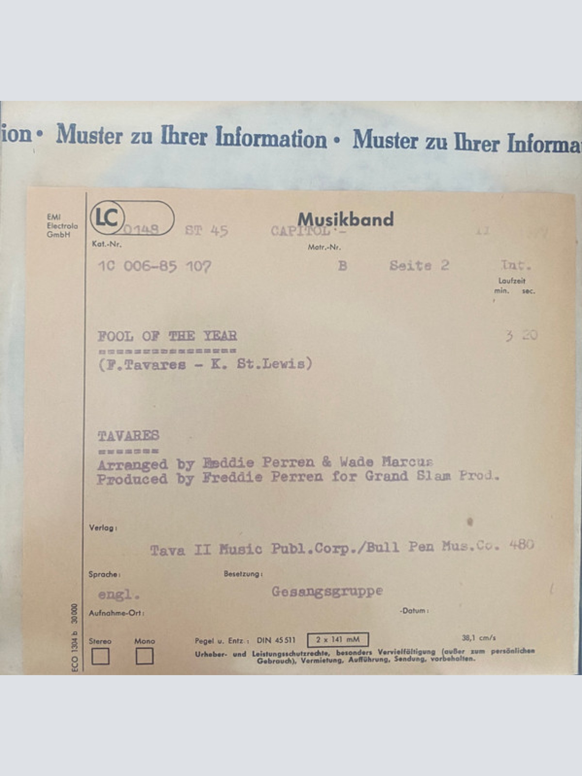 Vinyl / Tavares - Whodunit