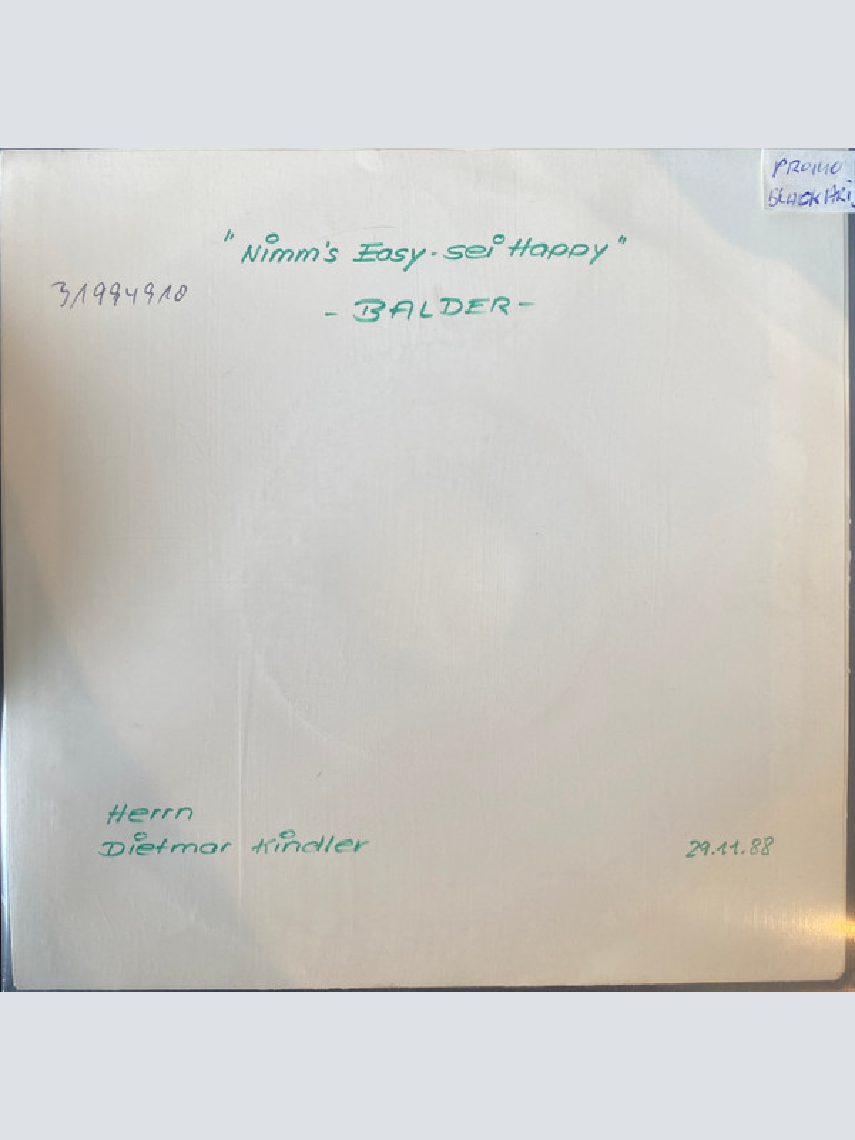 Vinyl / Hugo Egon Balder - Nimm's Easy - Sei Happy