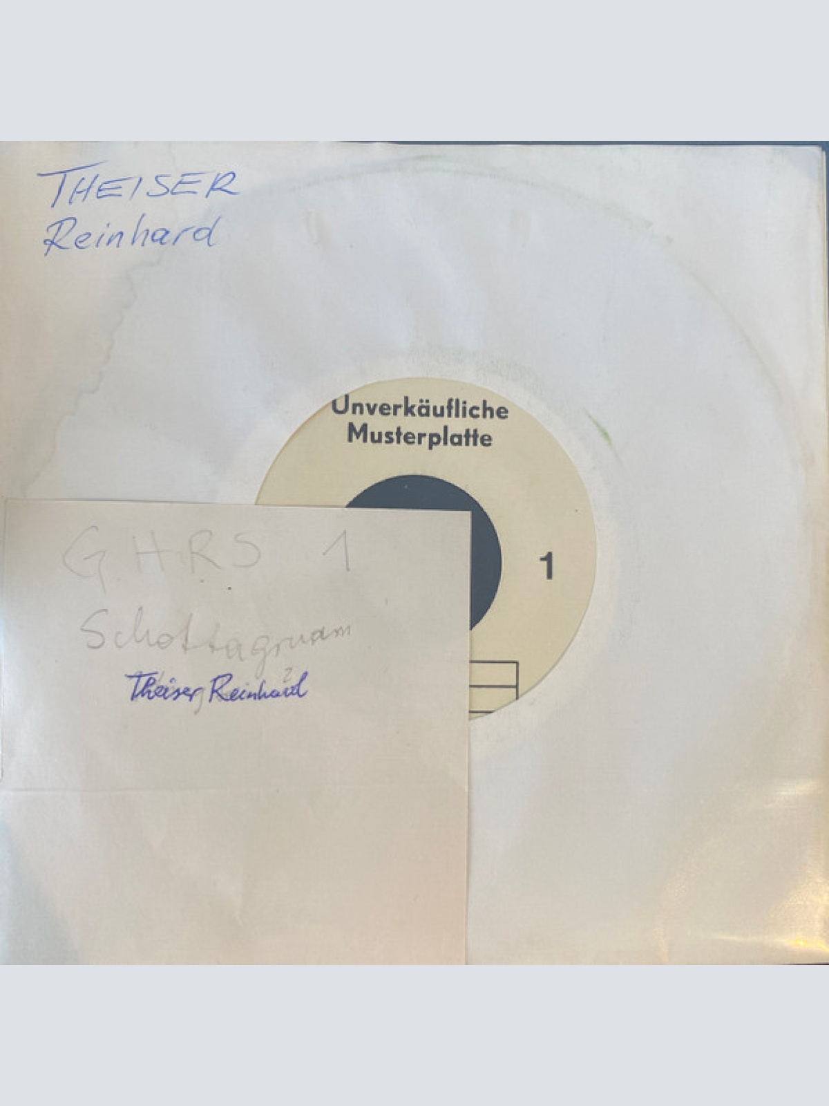 Vinyl / Reinhard Theiser - Drunt In Der Schottergruabm