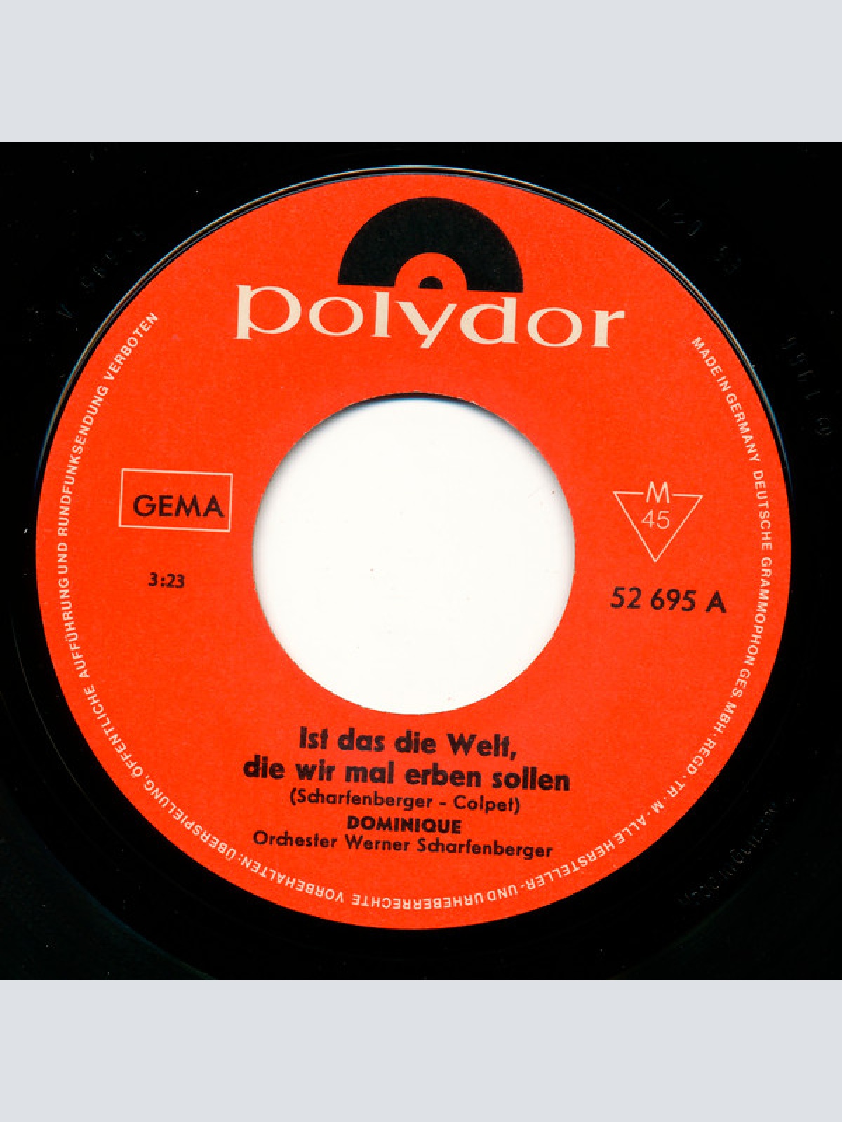 Vinyl / Dominique (27) - Ist Das Die Welt, Die Wir 'Mal Erben Sollen?