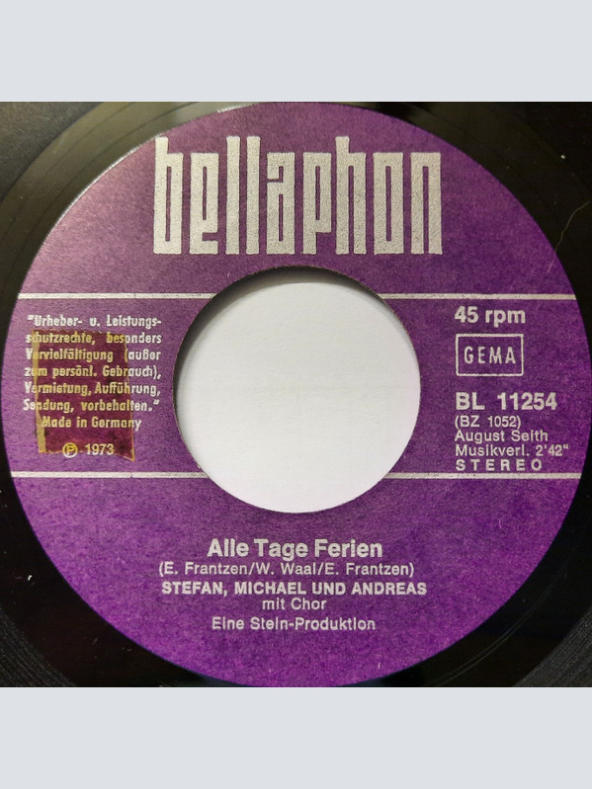 Vinyl / Stefan, Michael + Andreas - Mein Freund Ist Schweinchen Dick