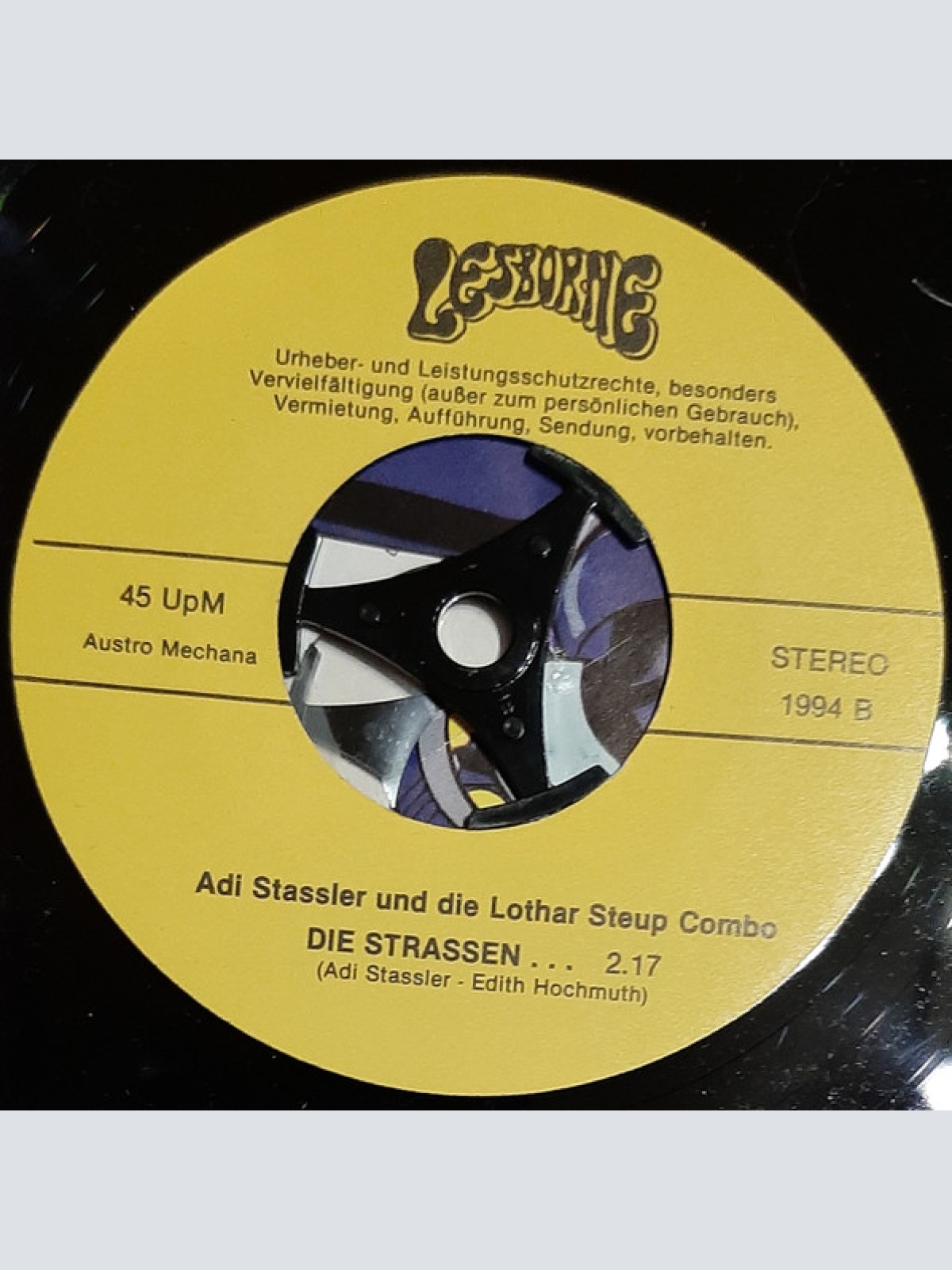 Vinyl / Adi Stassler, Die Lothar Steup Combo* - A Silbern's Ringerl / Die Strassen...