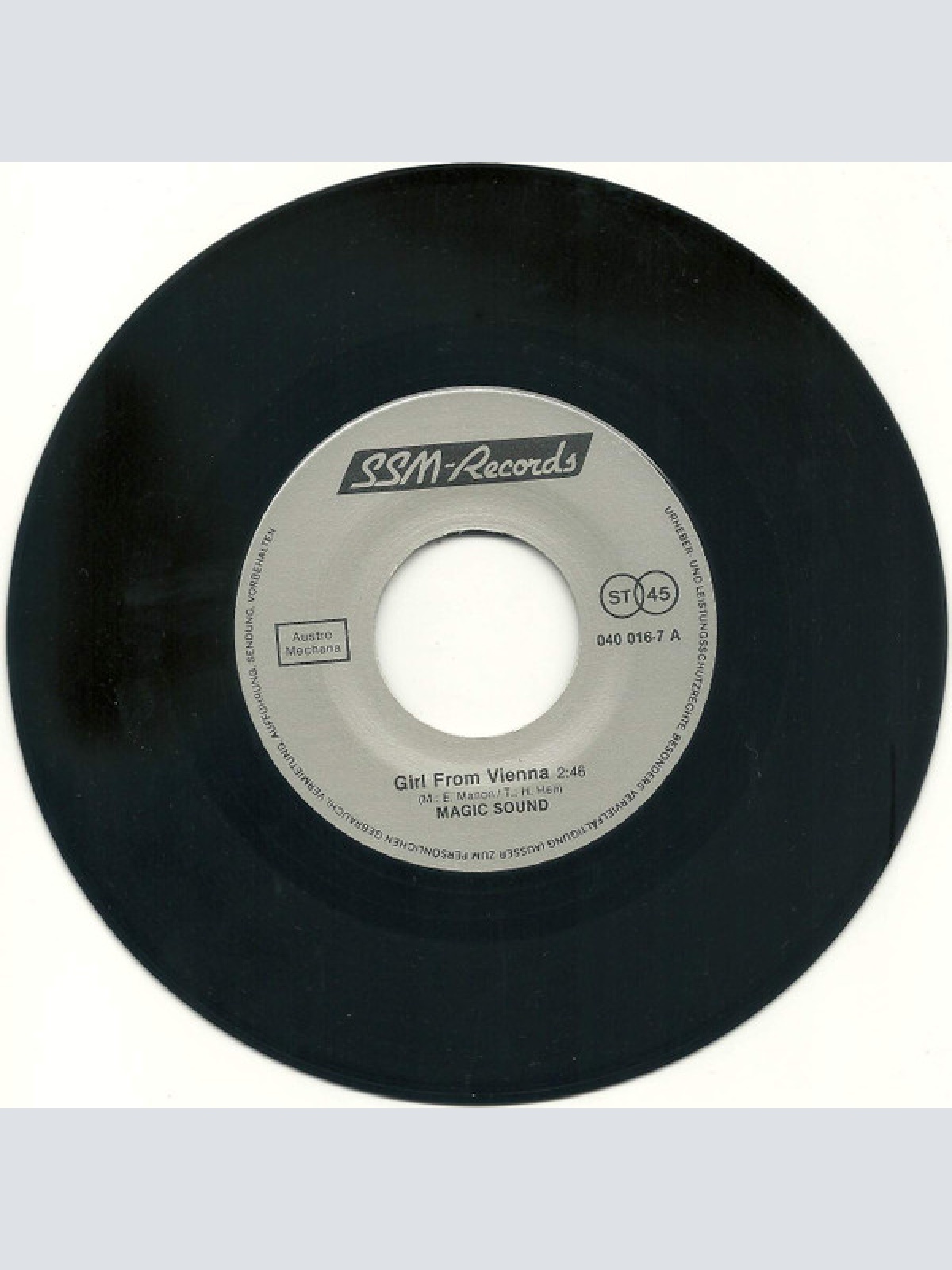 Vinyl / Magic Sound (2) - Happy Girl From Vienna / Desert Flower