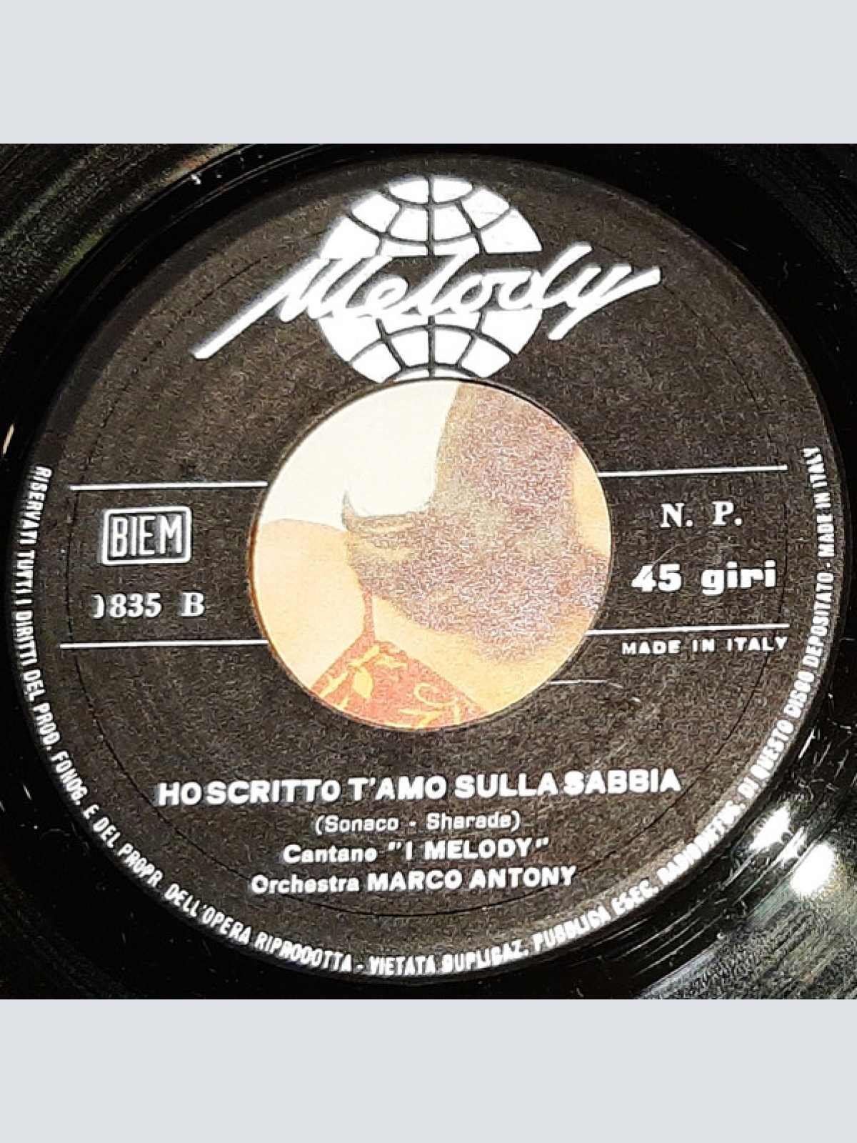 Vinyl / Marco Antony - La Nostra Favola / Ho Scritto T'amo Sulla Sabbia