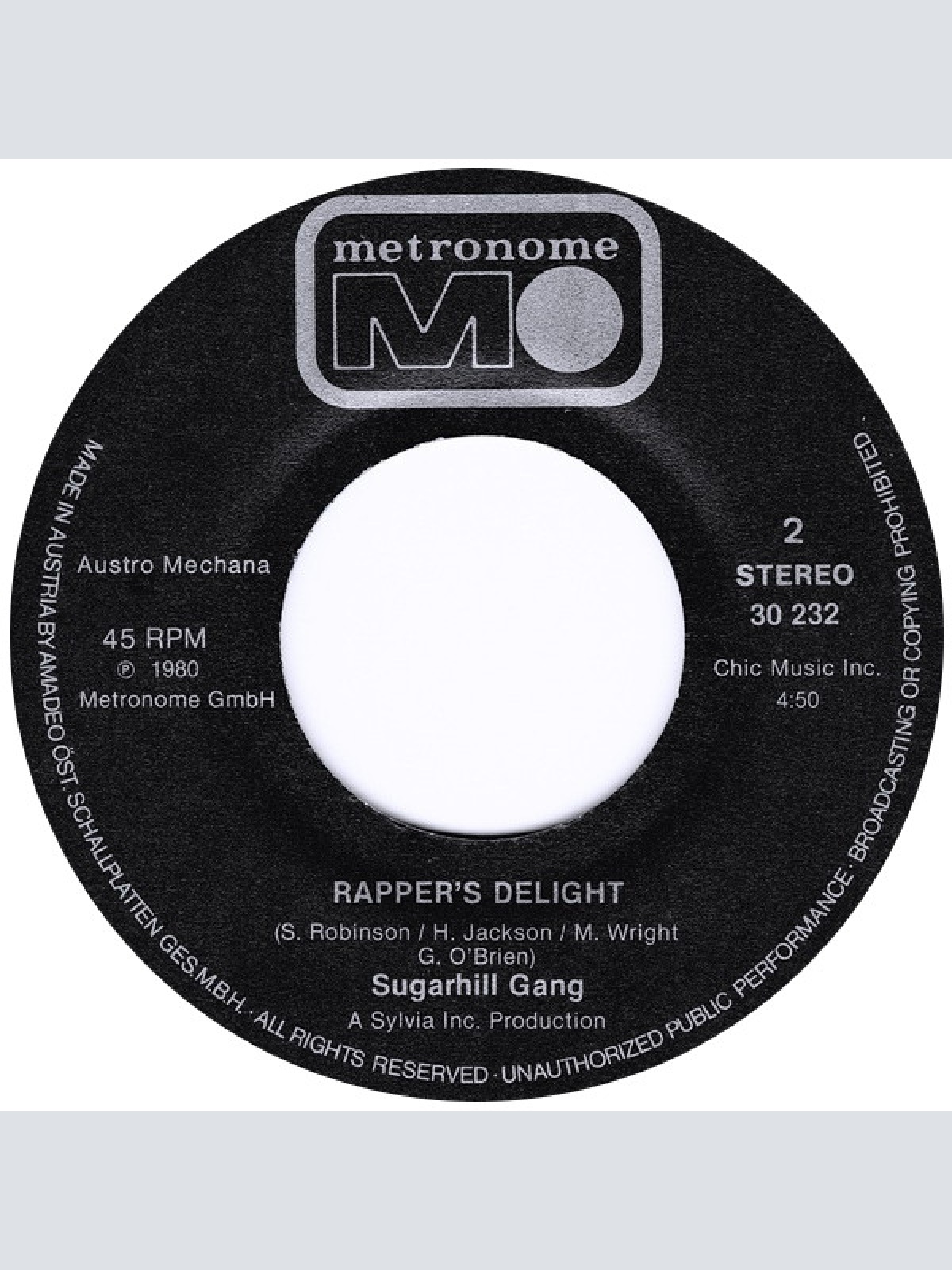 Vinyl / Sugarhill Gang - Rapper's Delight