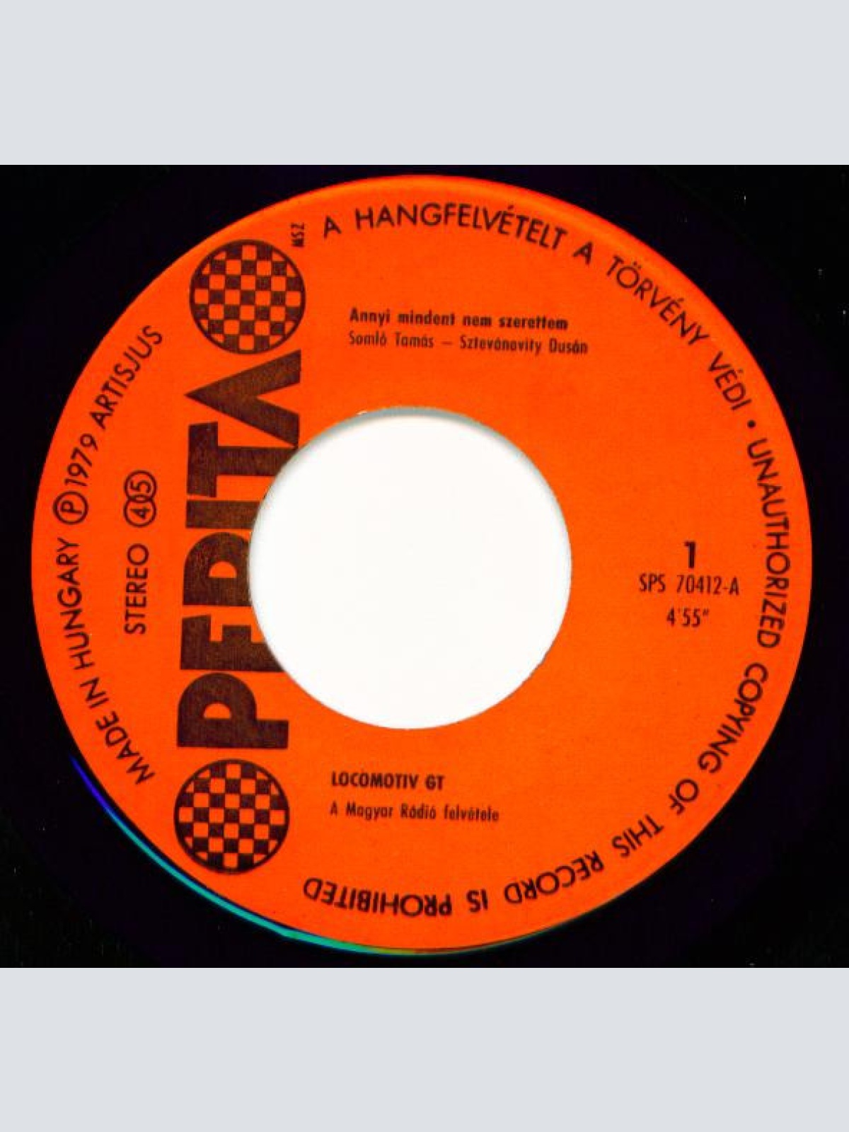 Vinyl / Locomotiv GT - Annyi Mindent Nem Szerettem