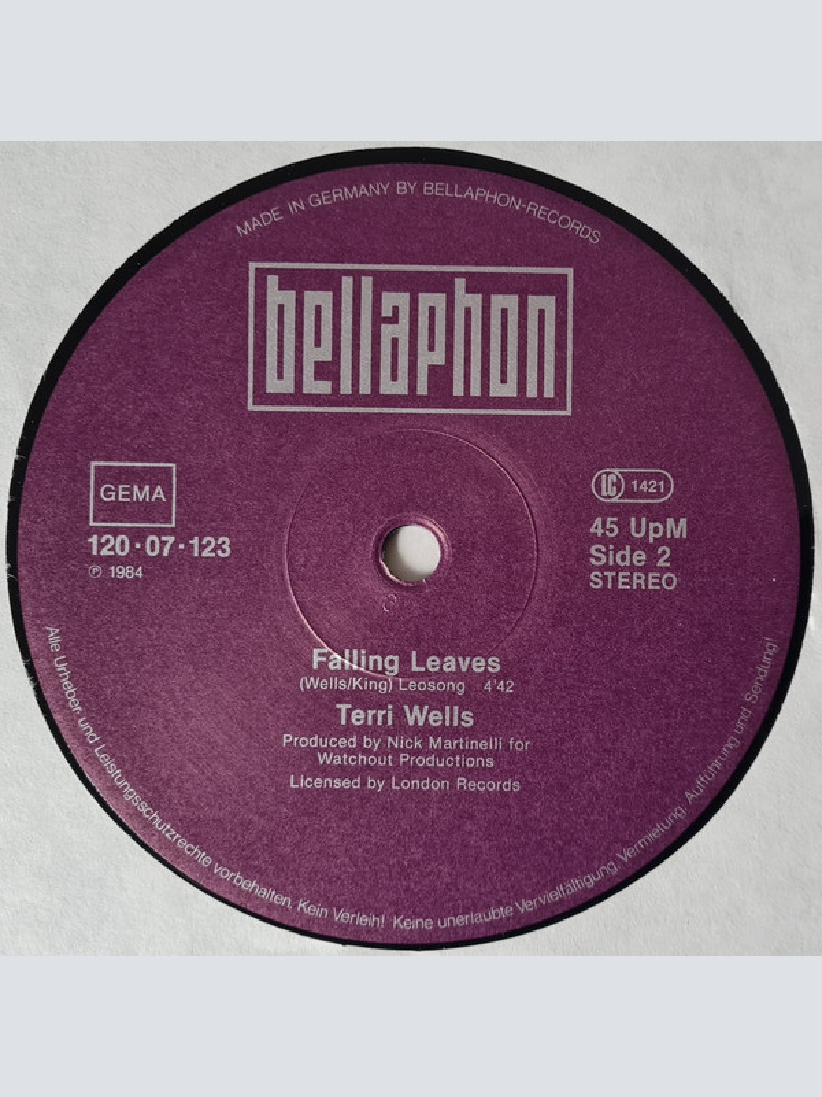 Vinyl / Terri Wells - I Already Know