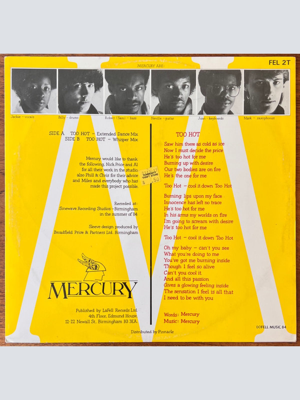 Vinyl / Mercury (18) - Too Hot