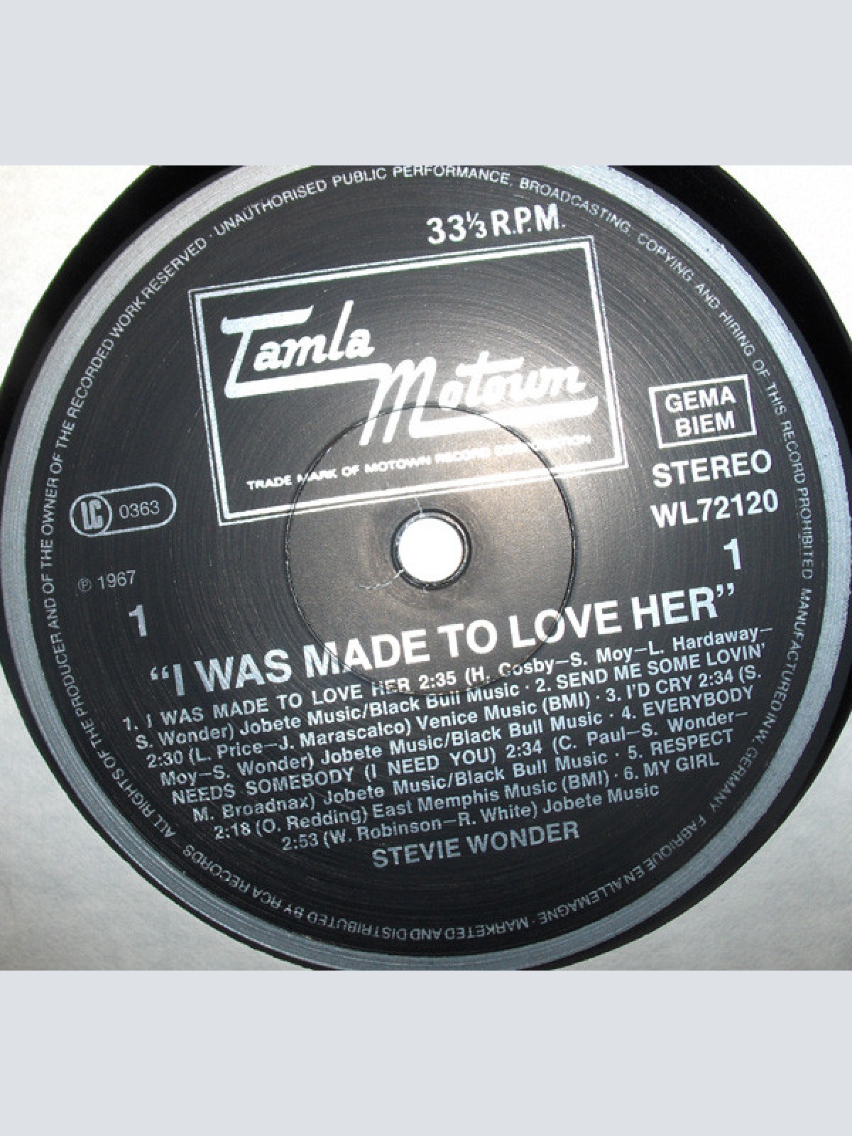 Vinyl / Stevie Wonder - I Was Made To Love Her