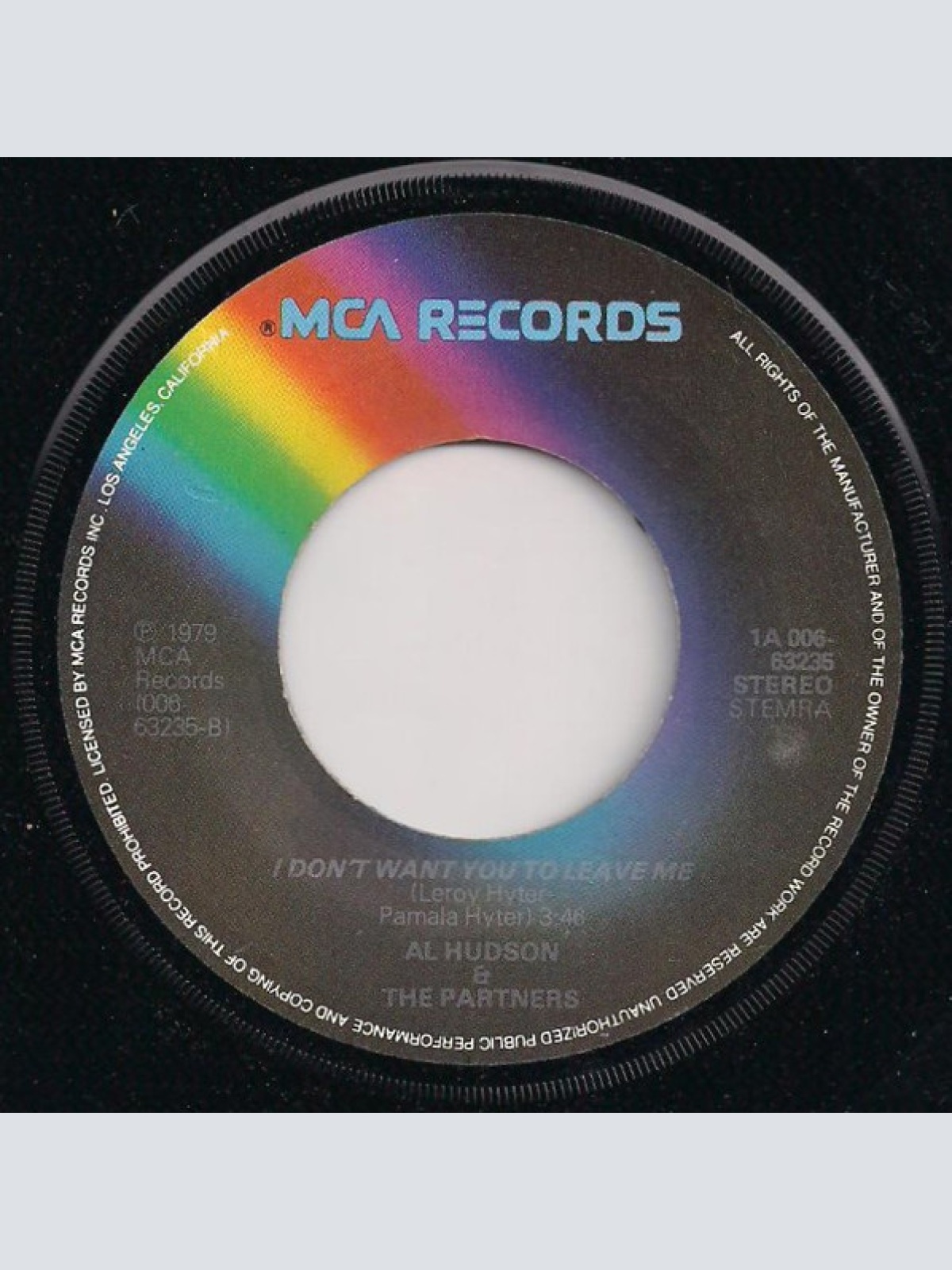 Vinyl / Al Hudson & The Partners - You Can Do It