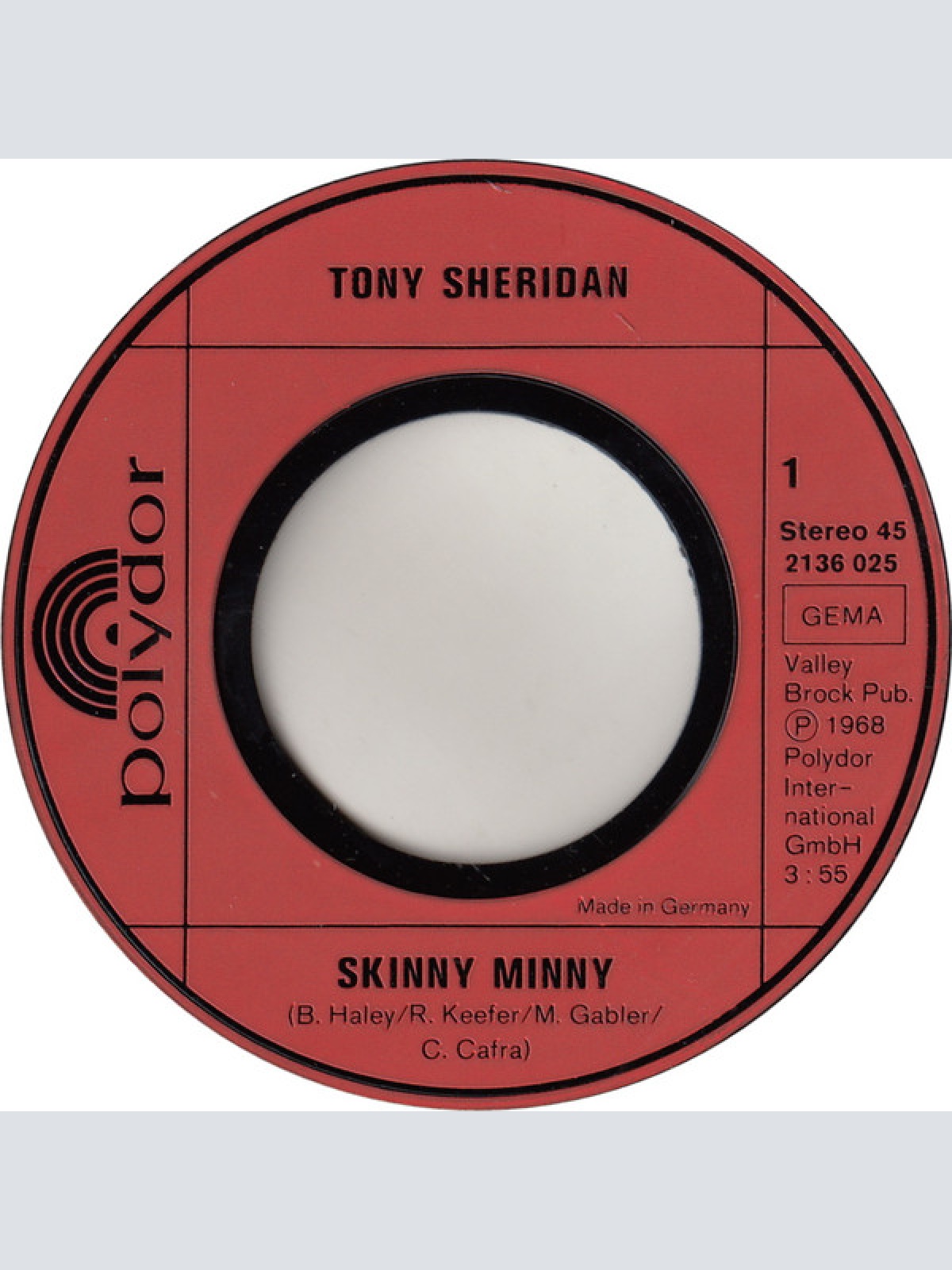 Vinyl / Tony Sheridan With The Beatles - Die Grossen Vier Von Tony Sheridan With The Beatles